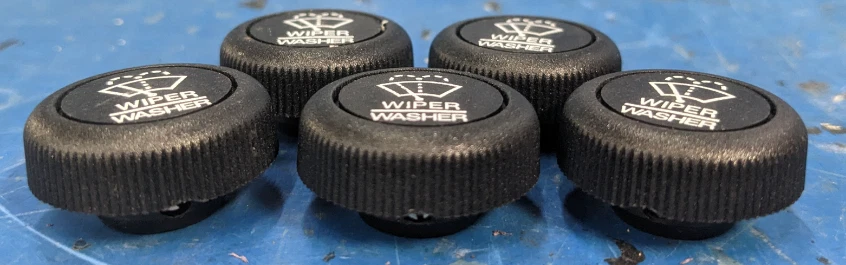 Windshield Wiper Washer Knob Button Switch Blue Bird 1296441 5 pcs - Image 3 of 4