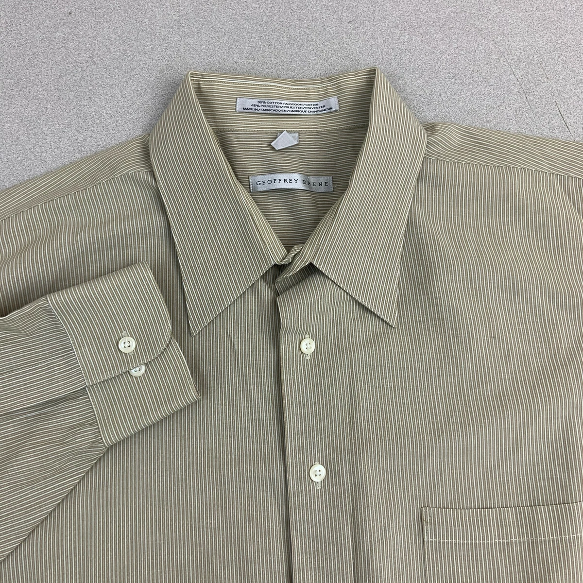 Geoffrey beene white dress shirt 2025
