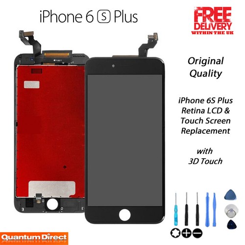 Original iPhone 6S Plus Retina LCD Digitiser Touch Screen Replacement - BLACK - Afbeelding 1 van 3