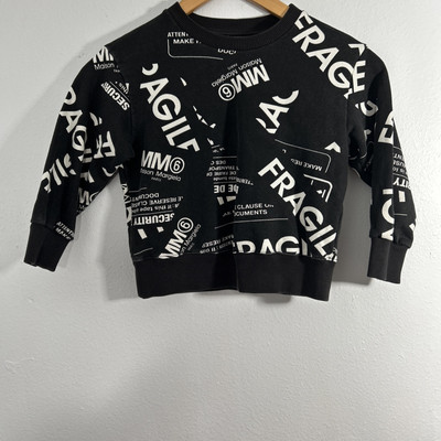 MM6 Maison Margiela Sweater Kids 4 Crewneck Fragile AOP