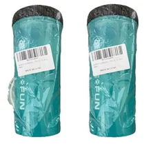 Life Fun Dog Water Bottle Blue Plastic Water Bottle With Attachments 2 Pack New