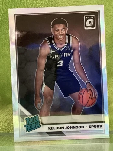 2019-20 Panini Donruss Optic - Rated Rookie Keldon Johnson #186 Holo Prizm (RC)