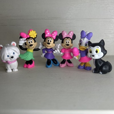 6 Disney Junior  2''-2.5'' Figures PVC, Just Play, Minnie Mouse, Daisy & Figaro
