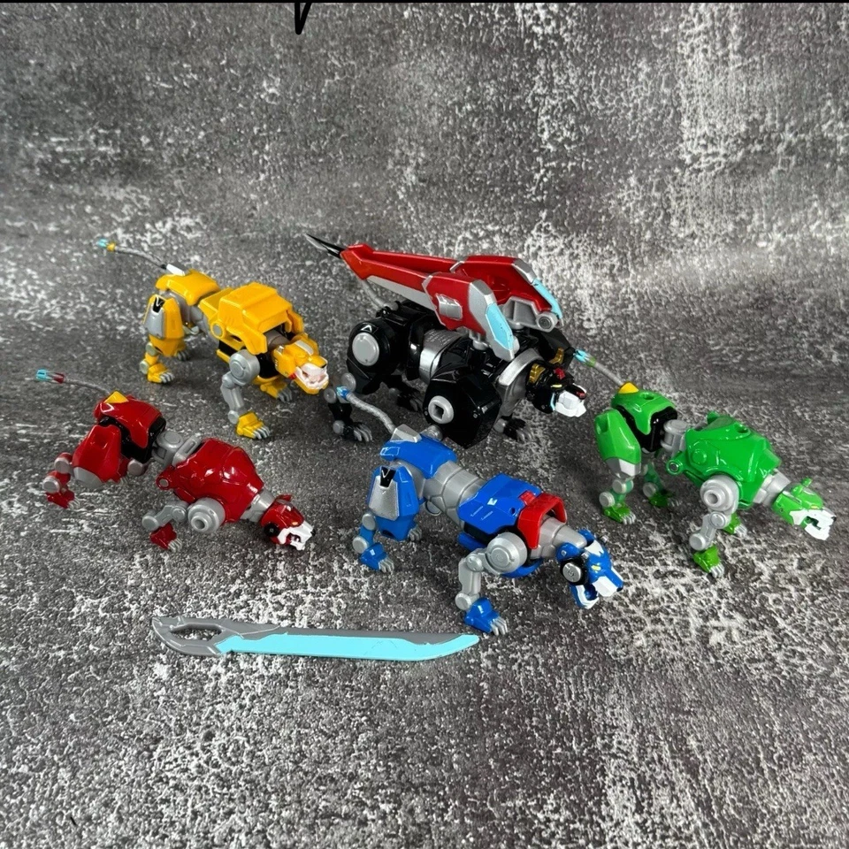 Lions of Voltron 5pc Set Diecast Metal Legendary Defender Figures 8" Dreamworks - Image 2 of 2