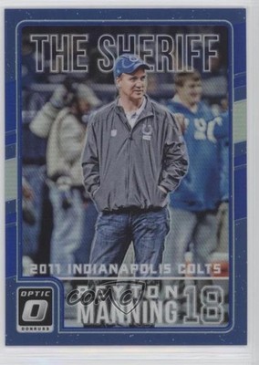 2016 Donruss Optic Tribute Blue 13/149 Peyton Manning #14 HOF 2d9