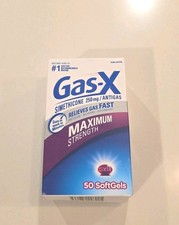 Gas-X Maximum Strength Gas Relief 50 Softgels with Simethicone 250 mg 5/2028