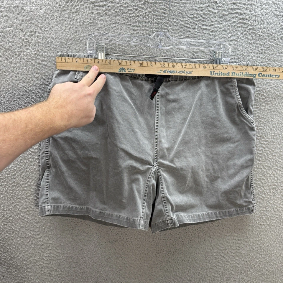 Pantalones Cortos Gramicci De Colección Para Hombre Grandes Gris Con Cinturón Exterior Escalada Senderismo Años 90 Y2K Foto 3 de 4