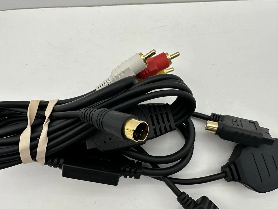 Cable de cable AV universal compuesto de video para PS1 PS2 XBOX SNES N64 GameCube Foto 3 de 4