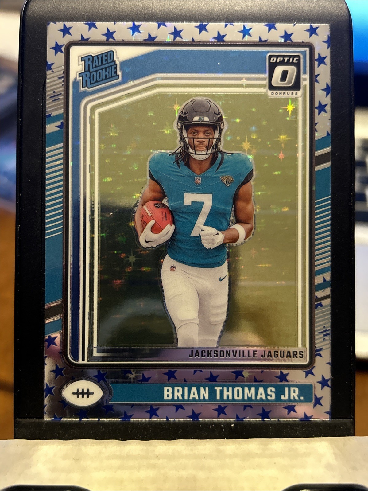 Brian Thomas Jr 2024 Panini Donruss Optic Rated Rookie Blue Stars #214