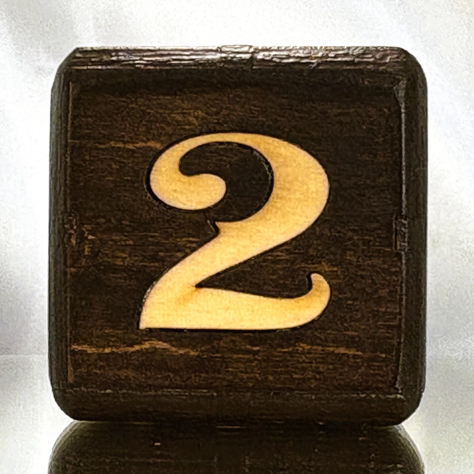 Caffeine Cube - Dark Roast Double - Backgammon Doubling Cube 36mm - Image 2 of 4