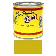 1/2 Pint 1 Shot 109L METALLIC GOLD Paint Lettering Enamel Pinstriping One Shot