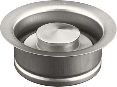 K-11352-BS Disposal Flange with Stopper, Depris Buildup Prevention, One Size, Br