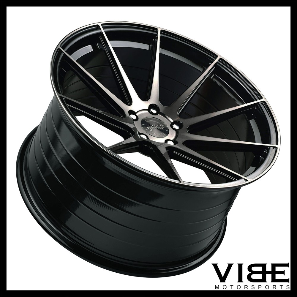 22" VERTINI RF1.3 BLACK FORGED CONCAVE WHEELS RIMS FITS MASERATI QUATTROPORTE