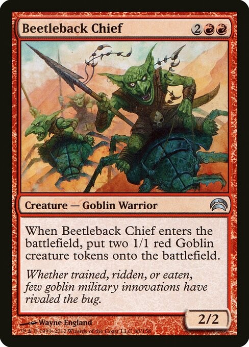 Beetleback Chief NonFoil Planechase 2012 40 NM MTG