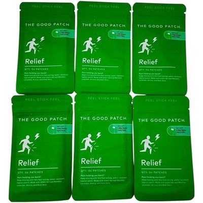 The Good Patch - Pain Relief Patches 6 Pack Vegan, Plant Powered, No Paraben