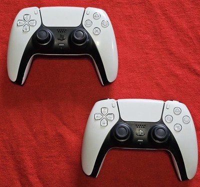 Sony PS5 DualSense Wireless Controller White CFI-ZCT1W OEM Lot Of 2 White 
