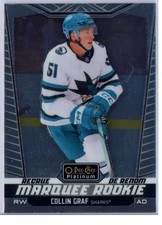 2024-25 O-Pee-Chee Platinum  Collin Graf San Jose Sharks MARQUEE ROOKIE Card 248