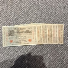 1000 mark reichsbanknote 1910 21. April series G