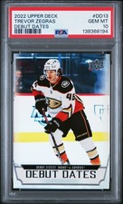 2022 Upper Deck Trevor Zegras (Debut Dates) #DD13 PSA 10 Anaheim Ducks (94)