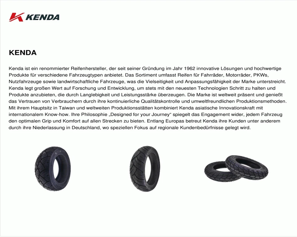 Reifen KENDA K413 - 140/70-12 60J TL - Bild 2 von 4