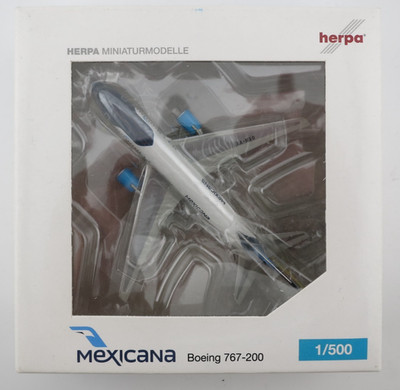 Herpa Mexicana Boeing 767-200 Model - 1:500 - 515825 | eBay