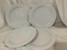 4 Thomas Rosenthal TREND WHITE Porcelain 10” Dinner Plates New!
