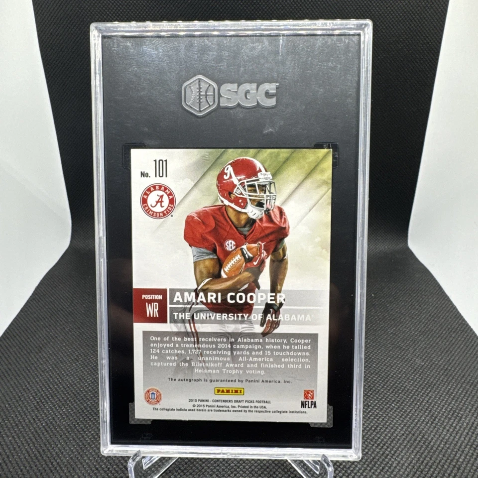 2015 Panini Contenders Draft Picks Autographs Amari Cooper #101 SEC 61 (AU, RC) - Image 2 of 4