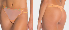 Victoria's Secret / PINK - Strappy Thong Panty - Orange MEDIUM