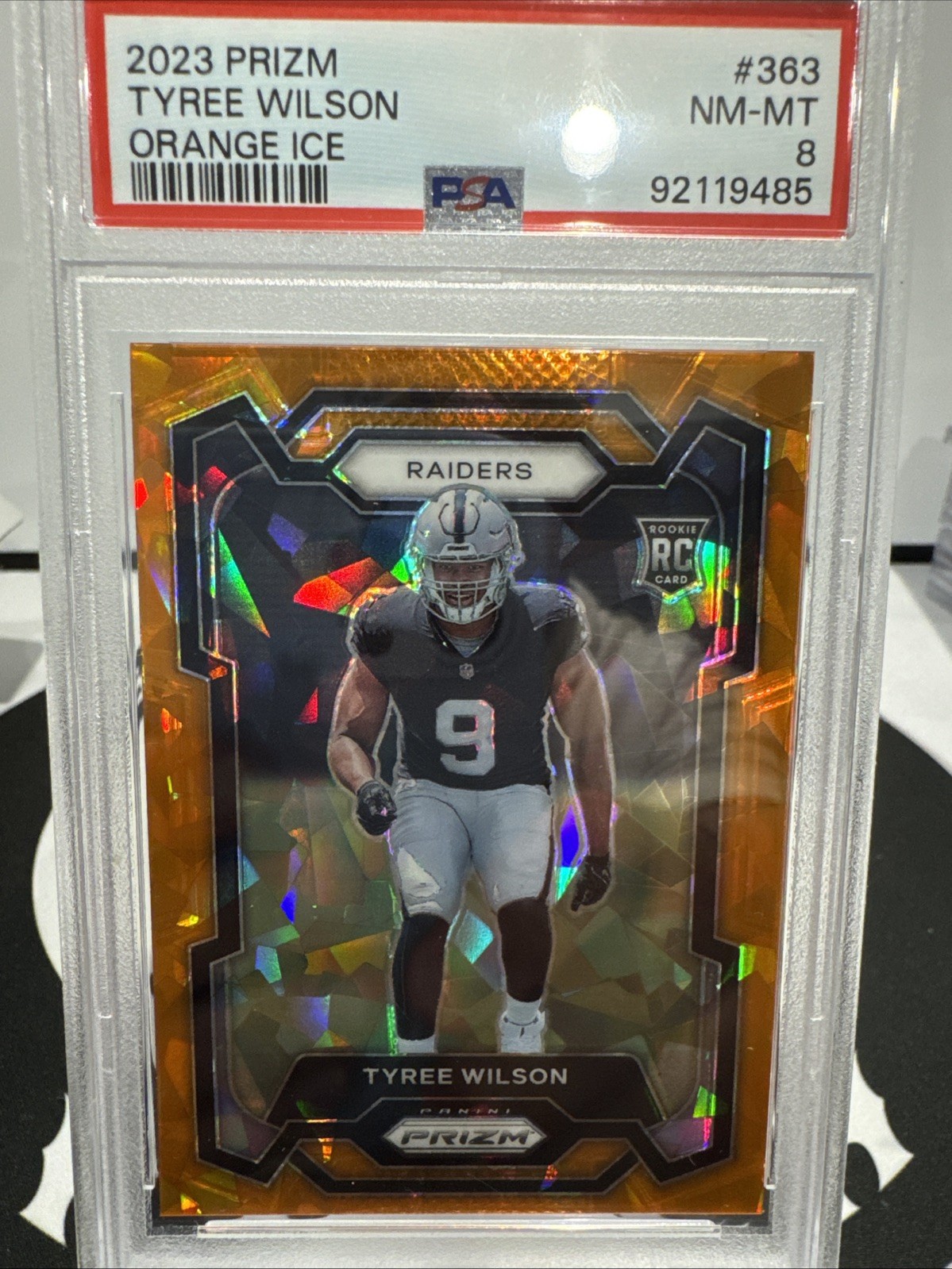 Tyree Wilson Panini Prizm #363 Orange Ice
