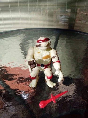 Vtg 1993 TMNT Universal Monsters Raph Raphael Mummy Figure Glow in Dark w/weapon