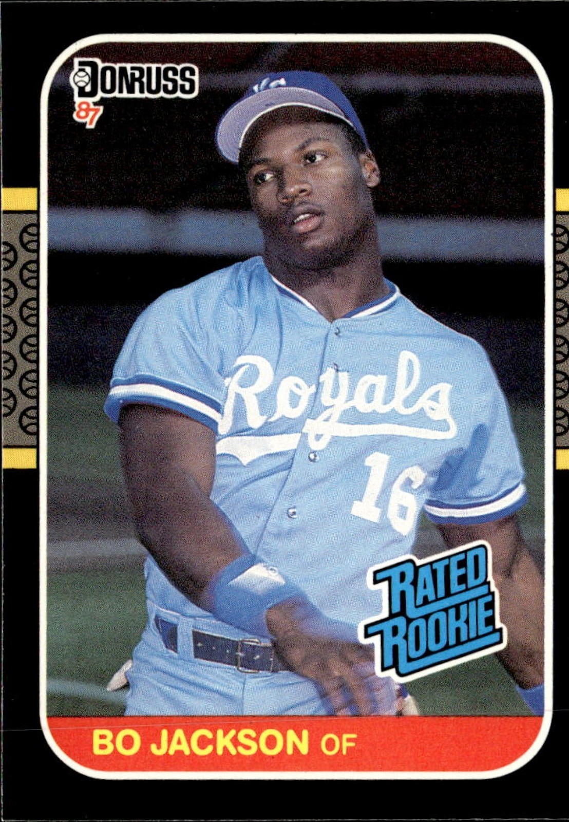 BO JACKSON 1987 DONRUSS RC ROYALS QQ