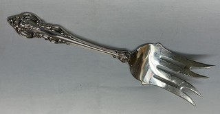 Vintage 1964 Towle El Grandee 114g Sterling Silver Meat Serving Fork 9.25”