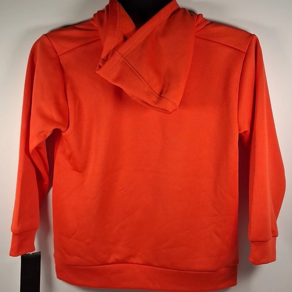 adidas AA8120 Authentic Hoodie Boys' Size XS (7), Real Coral - Image 4 of 4