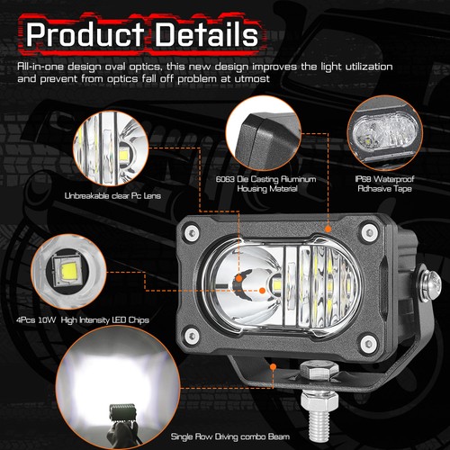 LED Light Bar Rocker Switch Wiring Harness Kit Wireless Remote Strobe CAR BOAT - Afbeelding 30 van 201