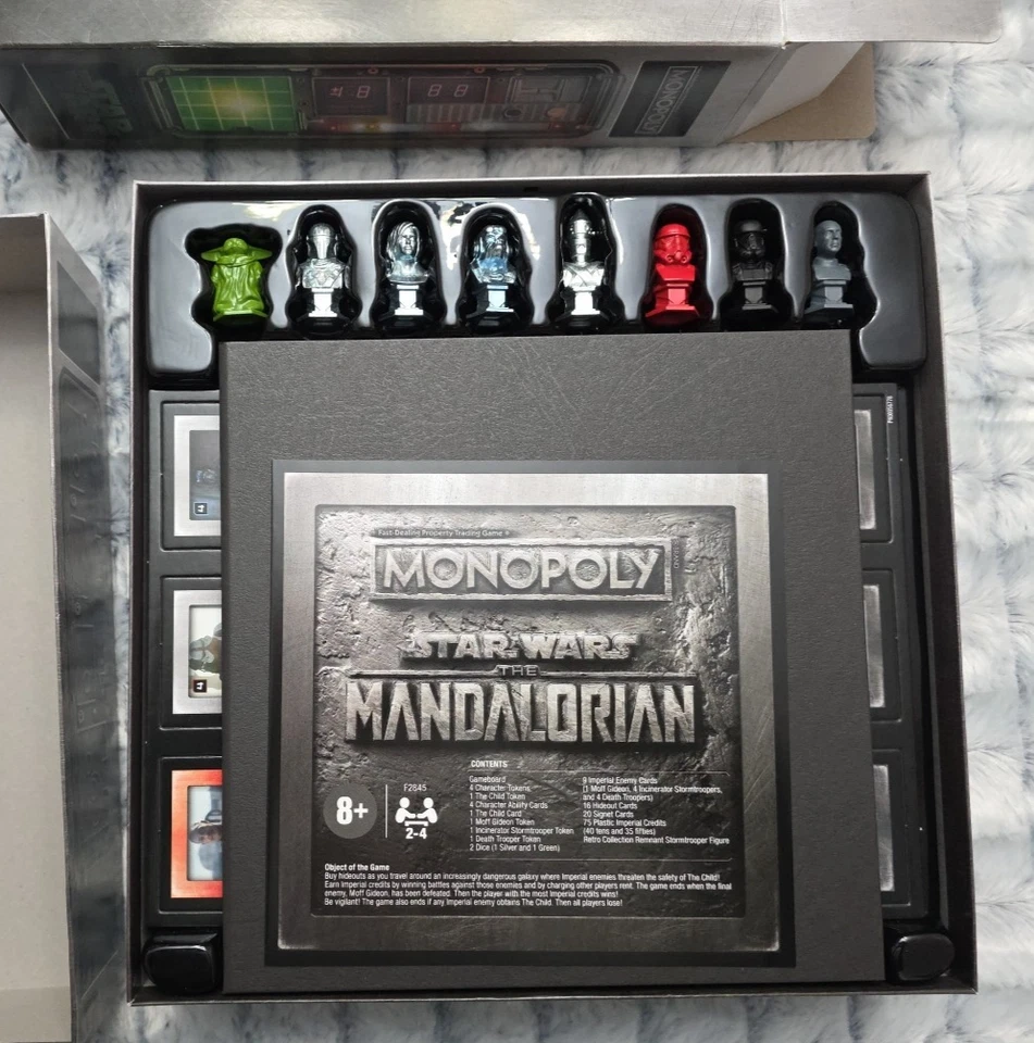 Hasbro Monopoly: Star Wars The Mandalorian Edition Game Board Figures - Image 4 of 4