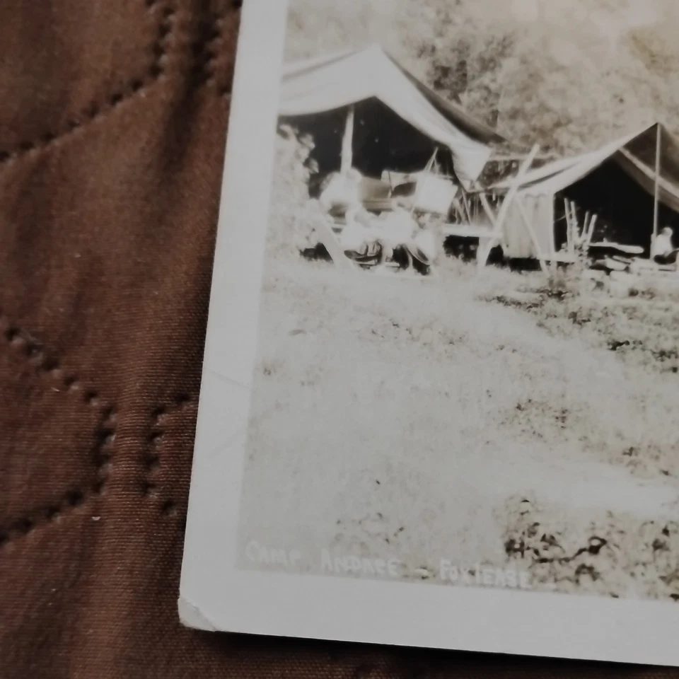 RARE Jessie Tarbox Beals RPPC Camp Andree NY Foxlease Girls Training Camp Tents - Image 3 of 4