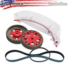 Cam Gear Timing Belt Cover Kit for Mitsubishi Eclipse Galant VR-4 EVO 1-3 4G63T