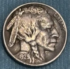 1929s Buffalo nickel, nice original XF+ condition Full date and reverse horn