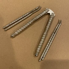 Vintage Nutcracker Set (1) Cracker (4) Picks. Hard Shell Nuts And Seafood