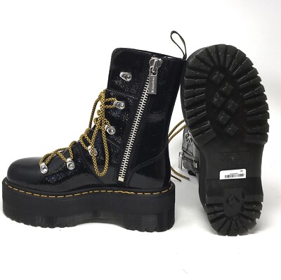 Dr. Martens Women's Ghilana Max Distressed Patent Leather Platform