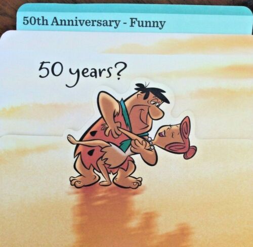 Funny 50TH ANNIVERSARY Card for FRIENDS all Humor messages 4 choice  Hallmark 69A | eBay