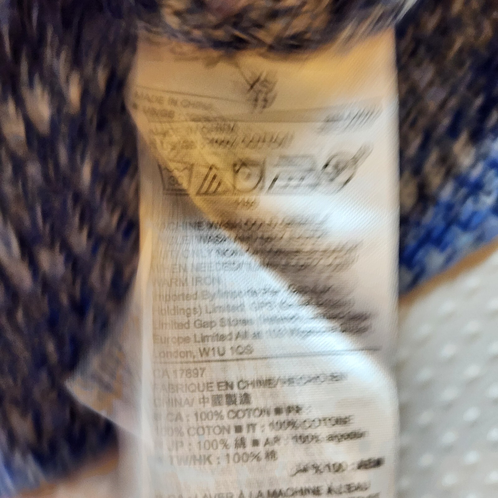 Gap Womens Pullover Sweater Extra Small Blue Long… - image 9