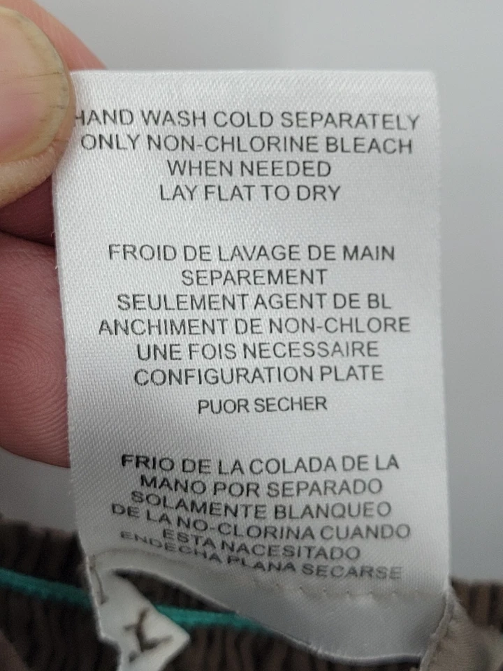 Tommy Bahama Vestido Mujer Pequeño Marrón Azul Estampado Sin Mangas Solero Playa Boho Foto 3 de 4