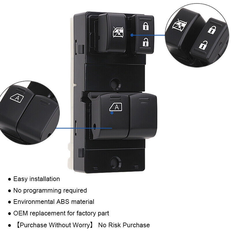FOR 06-20 NISSAN FRONTIER EXT CAB DRIVER SIDE MASTER POWER WINDOW ...