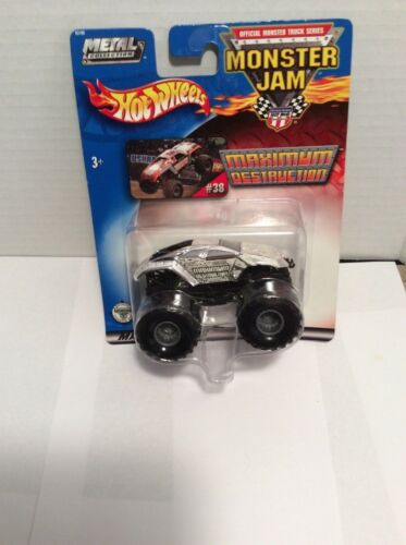 HOT WHEELS MONSTER JAM #38 Chrome Maximum Destruction - Picture 4 of 12