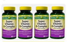 Spring Valley Super Vitamin B-Complex Tablets Dietary Supplement, 400 Count