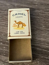 Vintage 1981 Camel Lights Match Box Matchbox empty