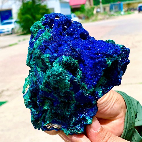 1.92LB BEST Natural Azurite/Malachite crystal minerals specimens - Picture 4 of 23