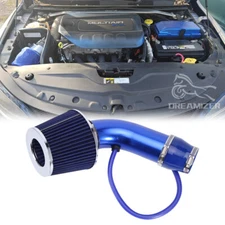 For Chrysler 200C 2.4L 3" Cold Air Intake Filter Induction Pipe Hose Kit Blue