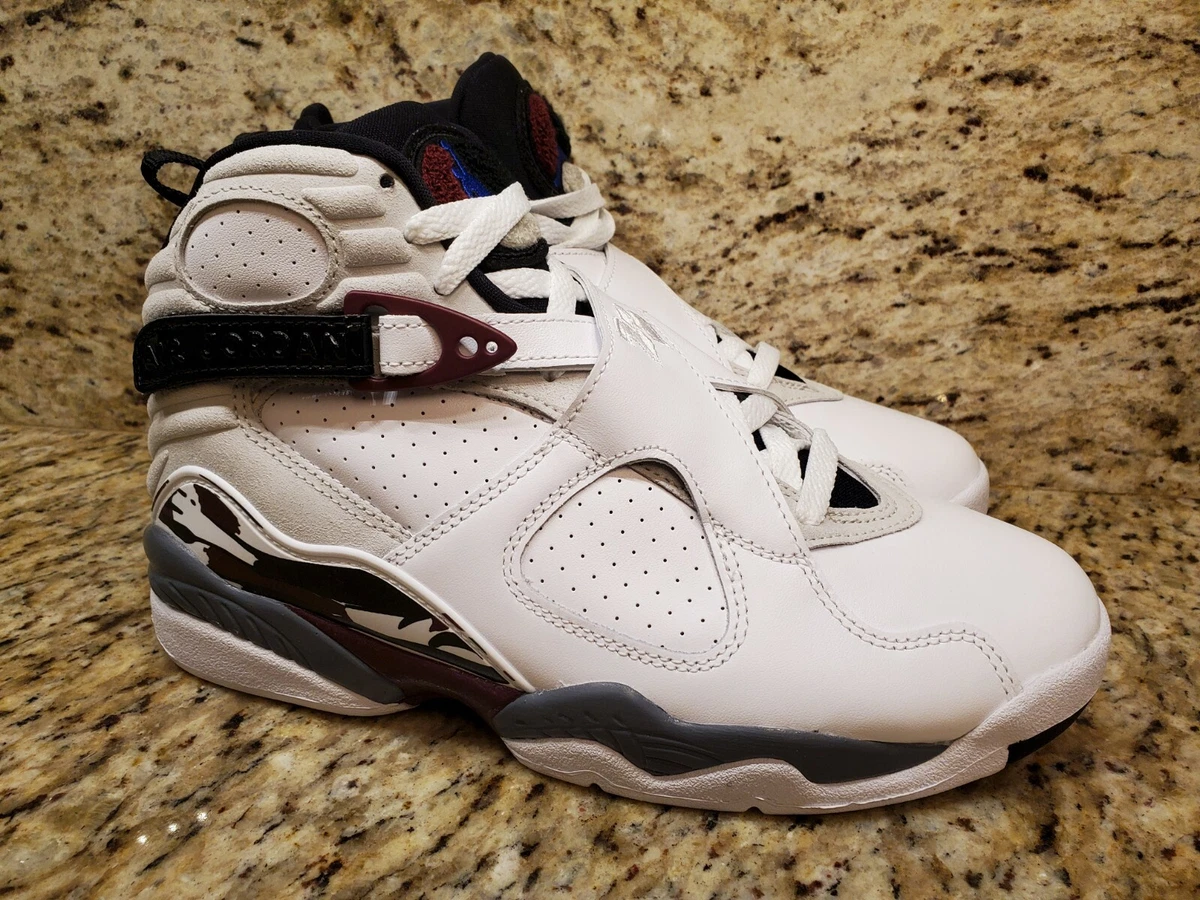 Women s Air Jordan 8 Retro White Burgundy CI1236 104 Size 8W 6.5